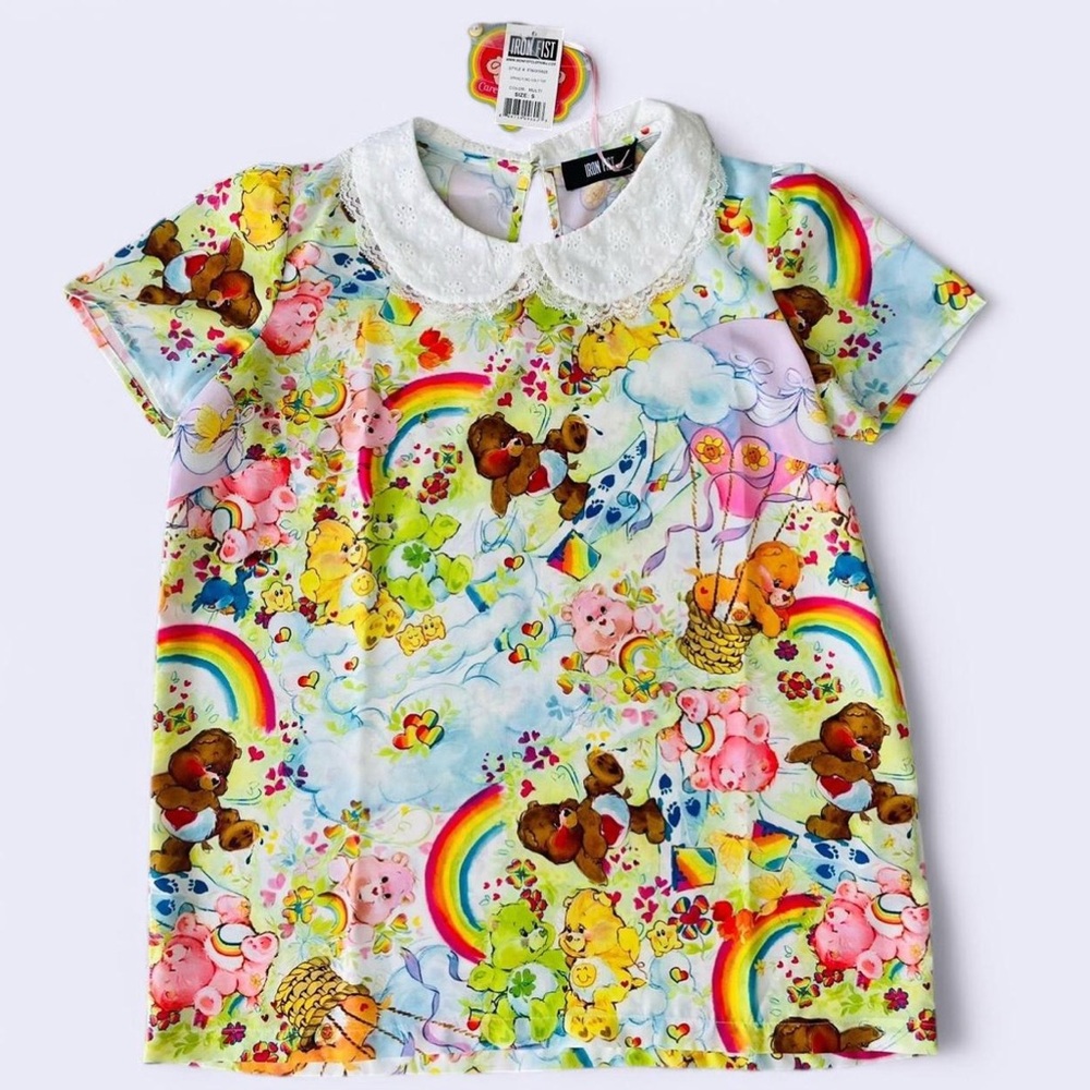 NWT Iron Fist Care Bears Spring Fling Shirt SMALL